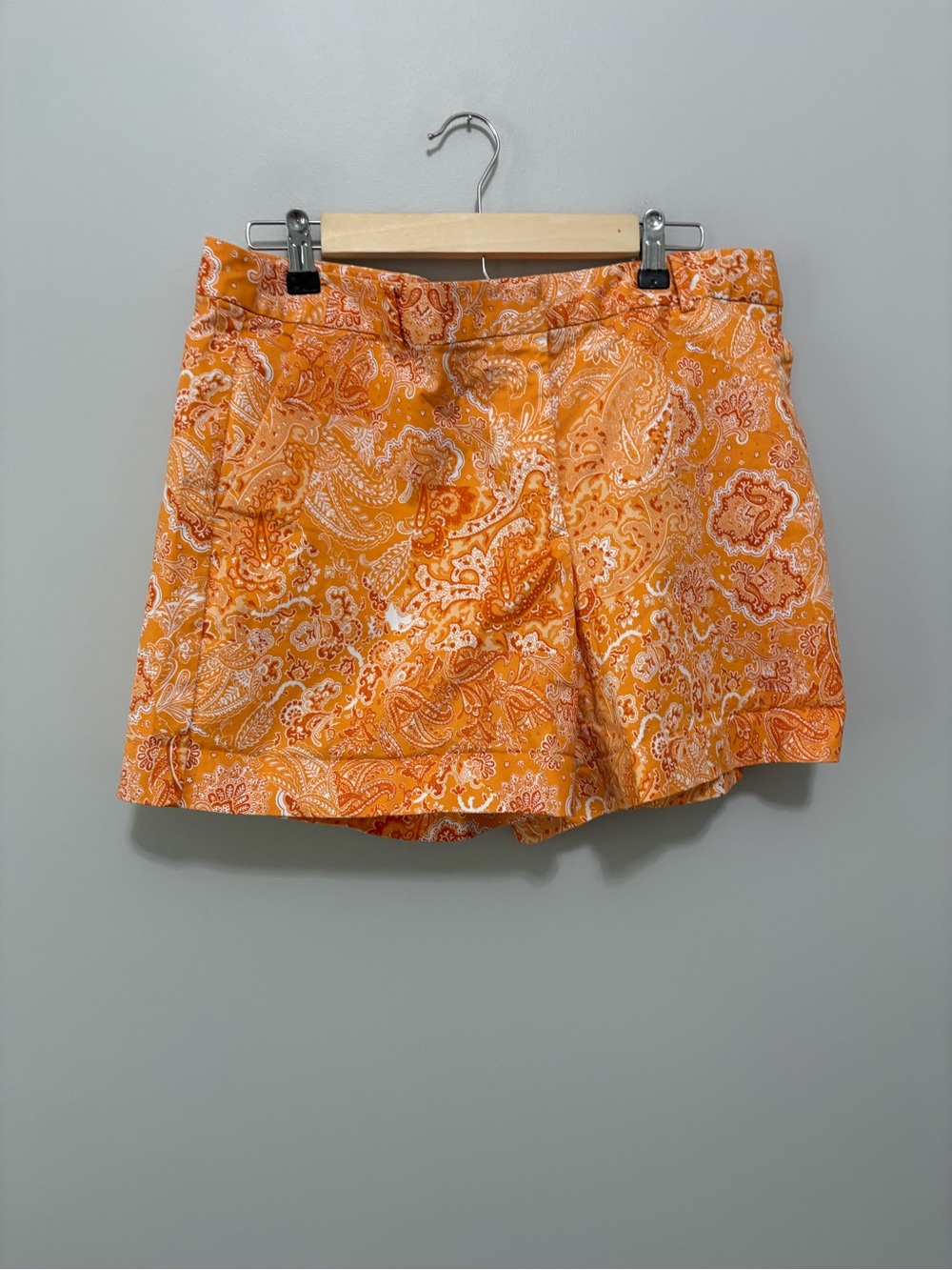 Michael Kors Orange Country Summer Paisley Shorts